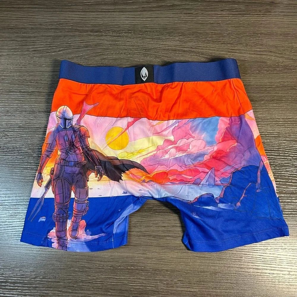 Crazy Boxer Star Wars The Mandalorian‎ Men's Boxer Briefs Size L Multicolor New